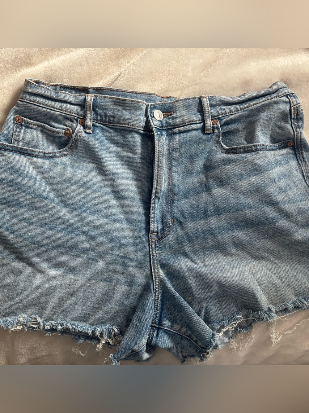 American Eagle Outfitters Light Blue Denim Cutoff Jean Shorts